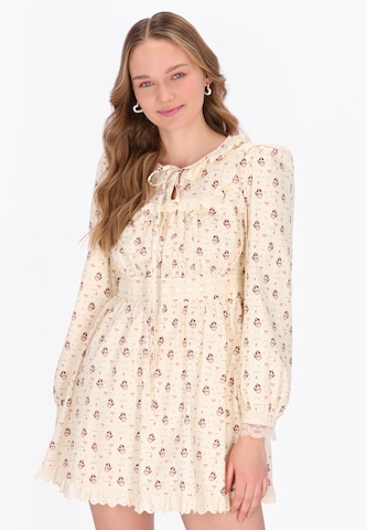 MYMO - Vestido em amarelo: frente