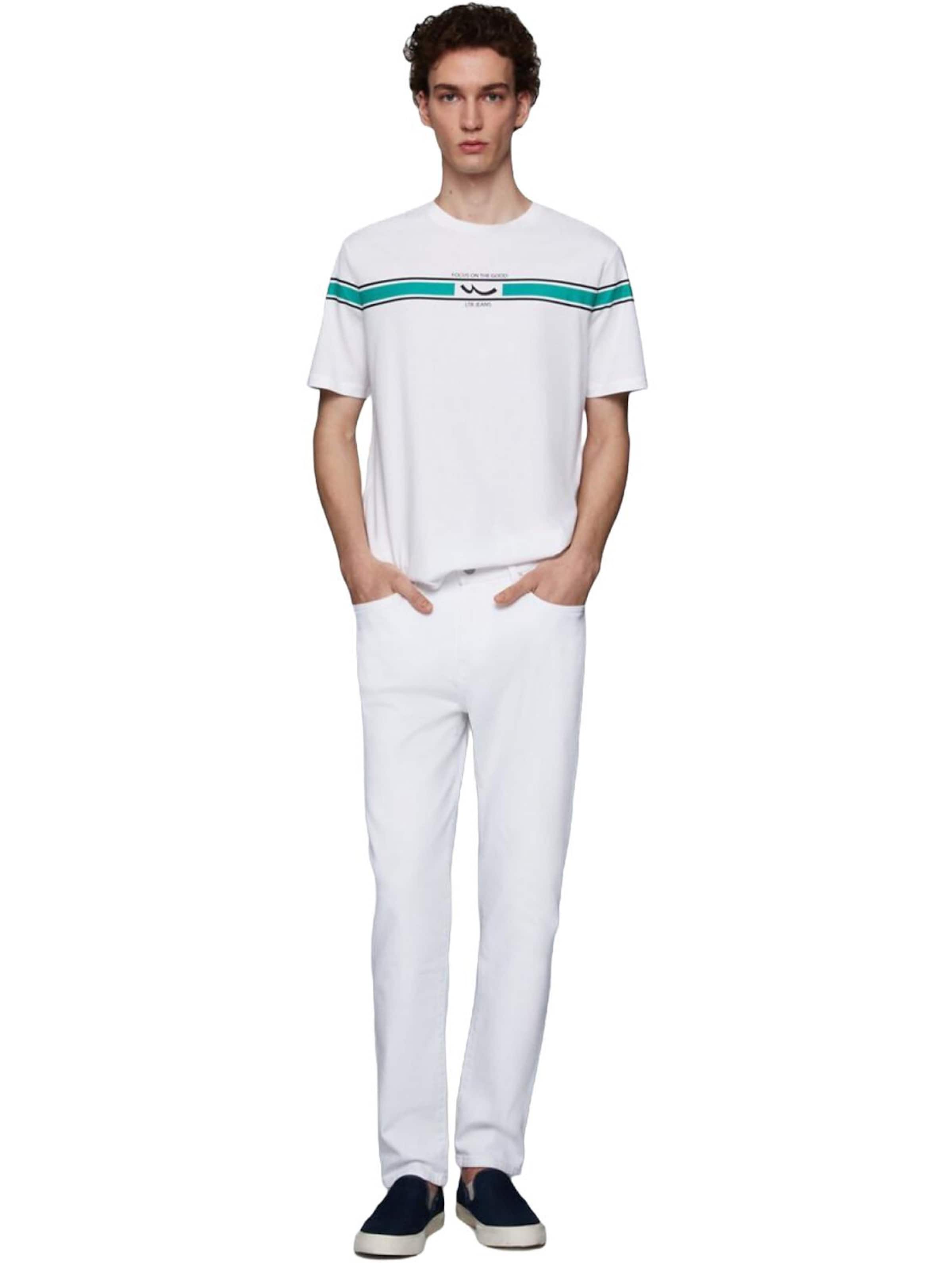 LTB Jeans - Tapered Vaquero 'LTB Jeans Herren Renar Tapered Slim Jeanshose mit mittelhohem Bund' en blanco