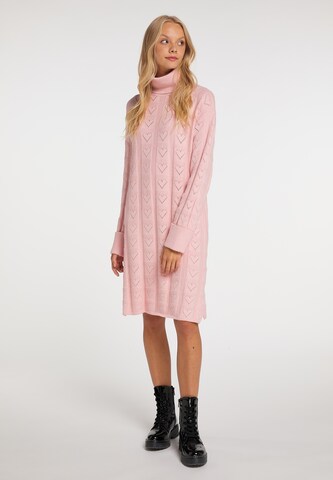 MYMO Knitted dress in Pink