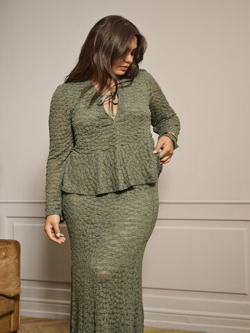 ONLY Carmakoma Rok 'CARAlice' in Groen