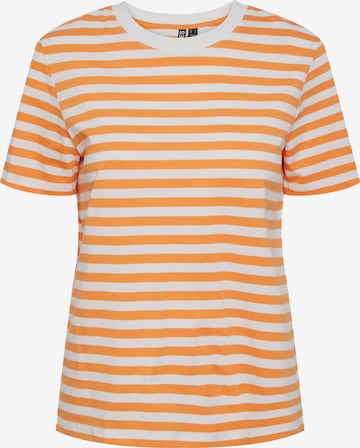 PIECES T-shirt 'RIA' i orange: framsida