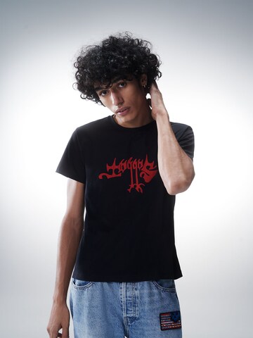 Luka Sabbat for ABOUT YOU T-Shirt 'Timo' in Schwarz: predná strana