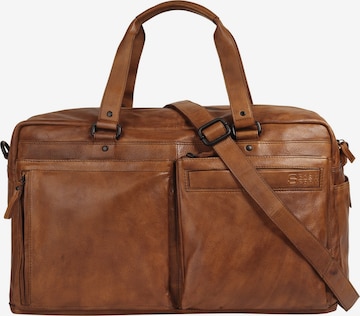 Spikes & Sparrow Reisetasche in Braun: Vorderseite
