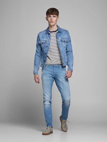 Coupe slim Jean 'Glenn' JACK & JONES en bleu