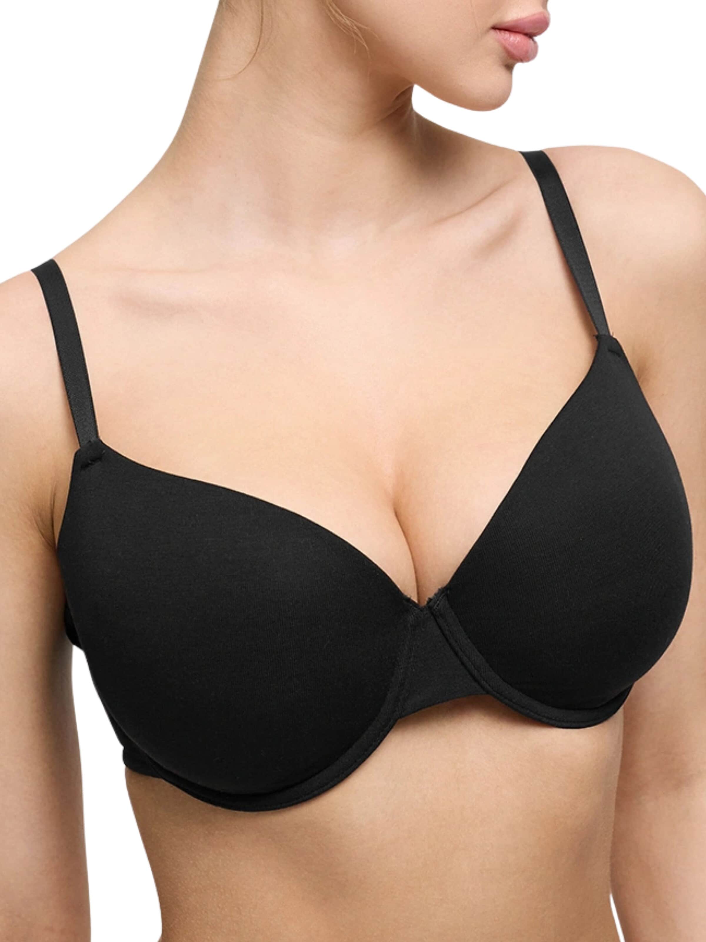 T-shirt Reggiseno 'Baumwoll T-Shirt-BH mit Bügel' di cfab (formerly creamy fabrics) in nero