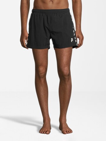 FILA Board Shorts 'Segrate' in Black: front