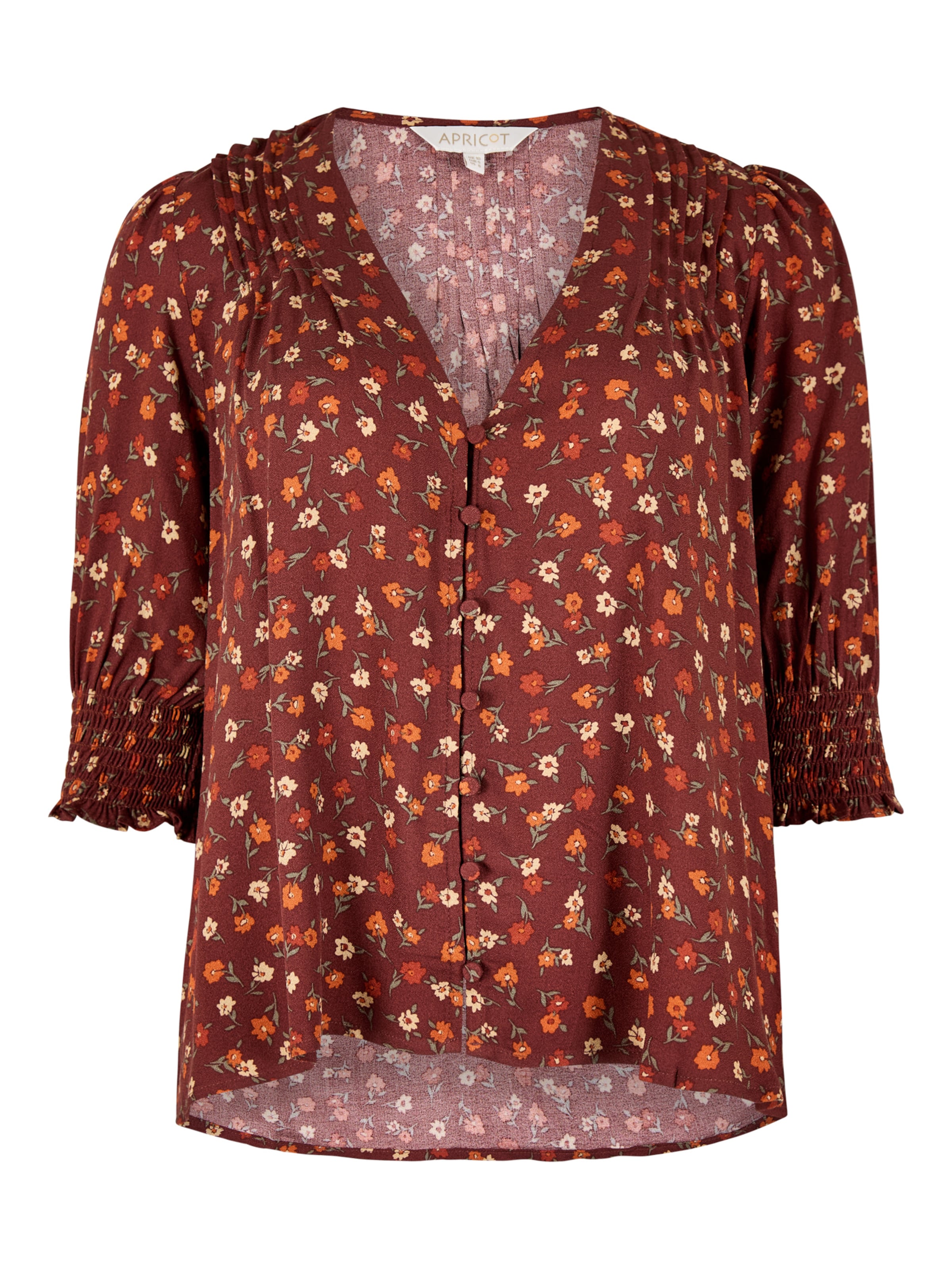 Chemisier Apricot en rouge : devant