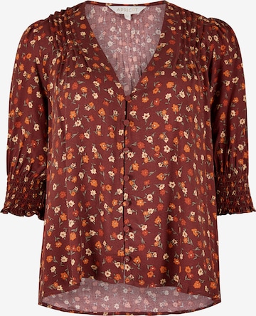 Chemisier Apricot en rouge : devant