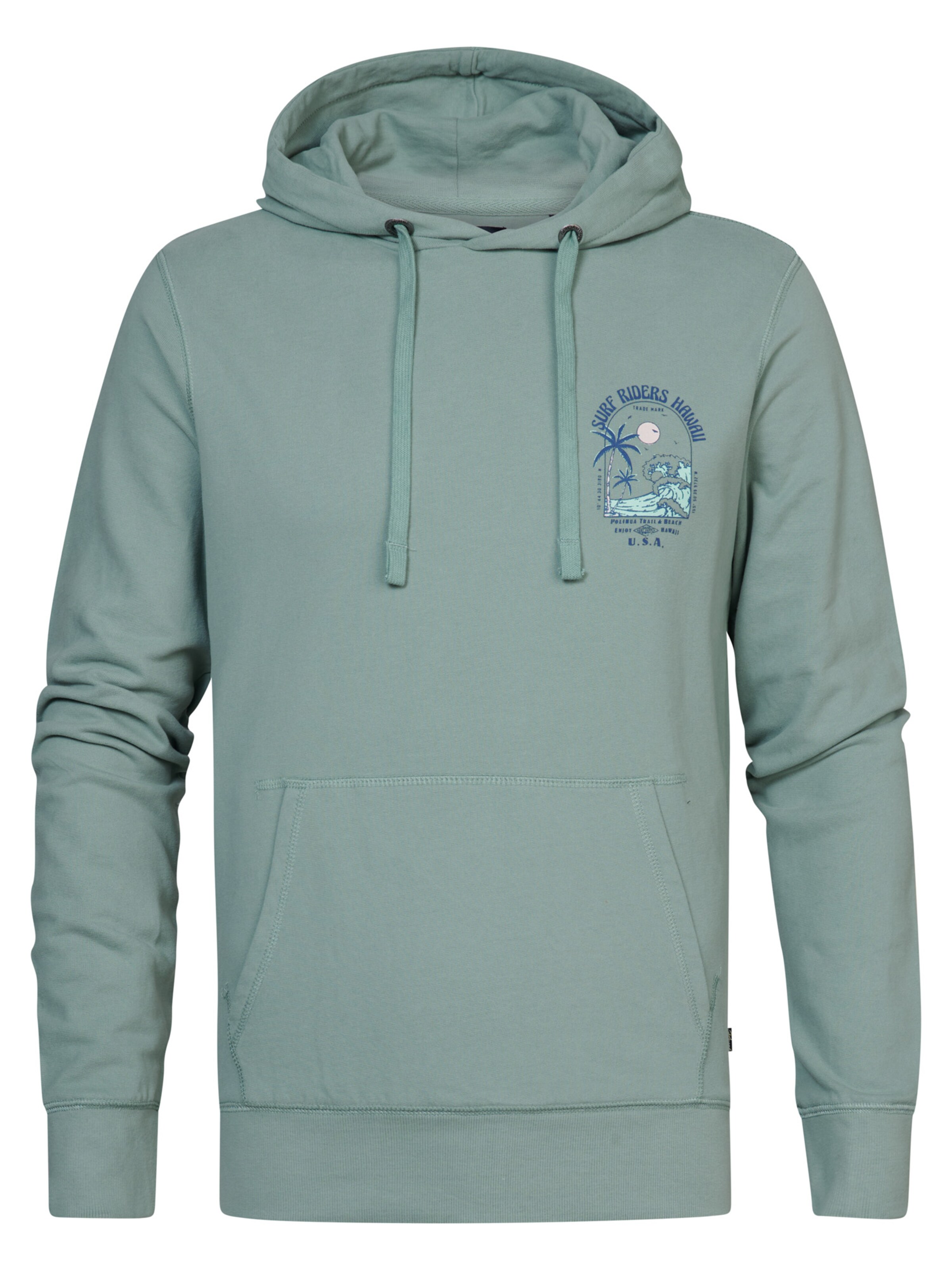 Petrol Industries Sweatshirt 'Breeze' in Blauw: voorkant