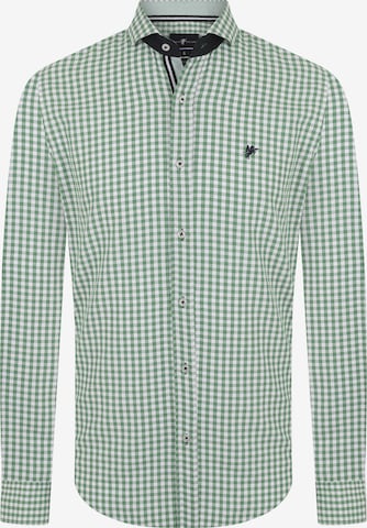 DENIM CULTURE Regular fit Button Up Shirt 'Jonas' in Green: front