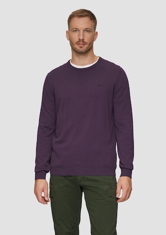 s.Oliver Pullover in Lila: Vorderseite
