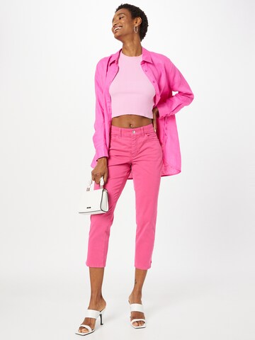 MAC Slimfit Hose 'MELANIE' in Pink