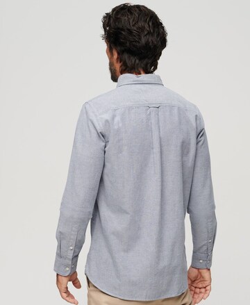 Superdry Regular fit Button Up Shirt in Blue