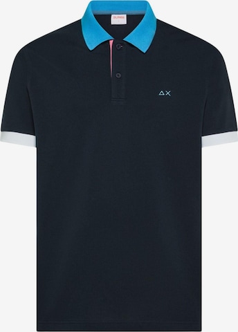 SUN68 Koszulka 'SUN68 POLO 3 COLOR WAY S/S POLO' w kolorze niebieski: przód
