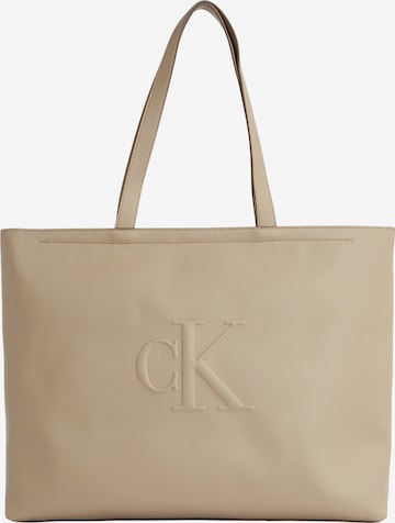 Calvin Klein Jeans Shopper in Grey: front