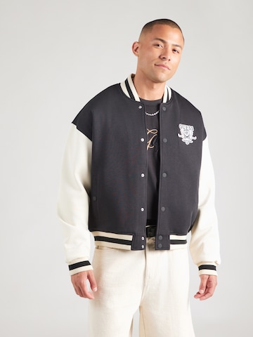 GUESS - Chaqueta deportiva en negro: frente