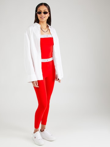 Skinny Leggings Tommy Jeans en rouge