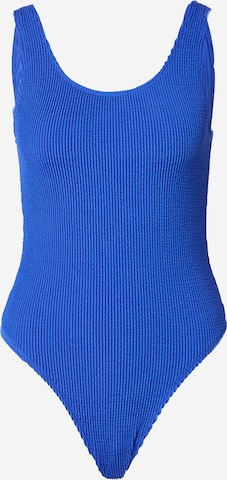 Bustier Maillot de bain TOPSHOP en bleu : devant