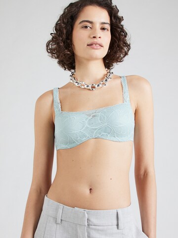 TRIUMPH Balconette Bra 'Body Make-Up Illusion' in Green: front