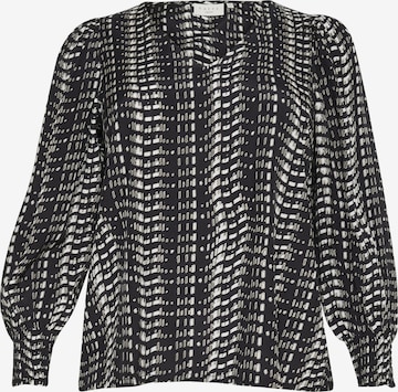 KAFFE CURVE Bluse in Schwarz: Vorderseite