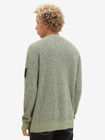 TOM TAILOR DENIM Sweater in Green