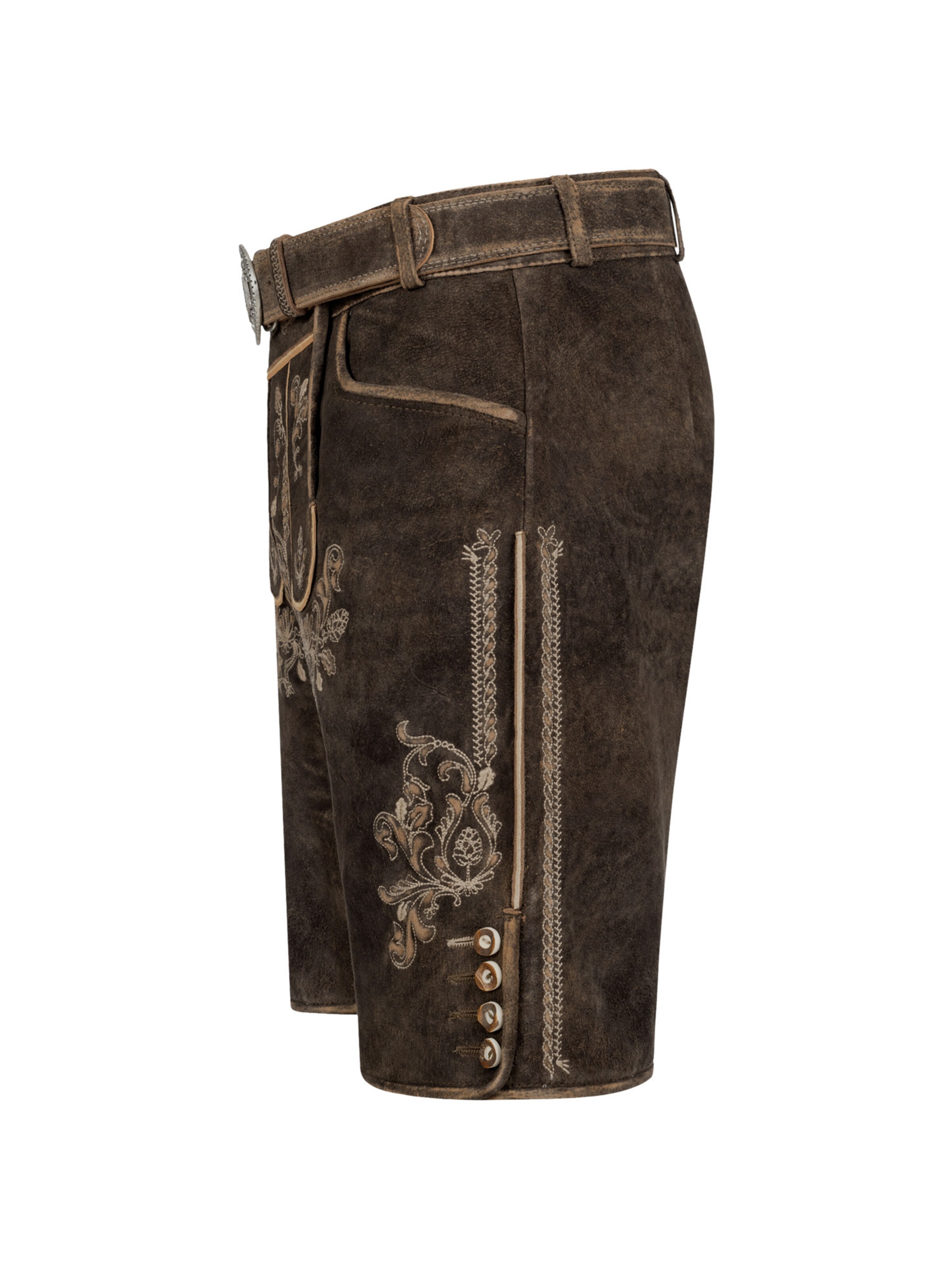 Krüger Buam Regular Trachtenhose 'Antonio ' in Braun