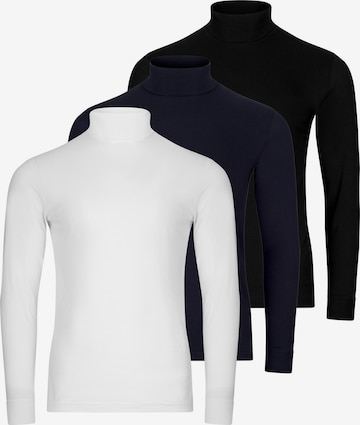 Ragman Shirt 'Basic' in Blue: front