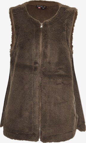 taddy Vest in Brown: front