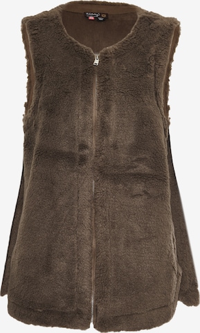 taddy Vest in Brown: front