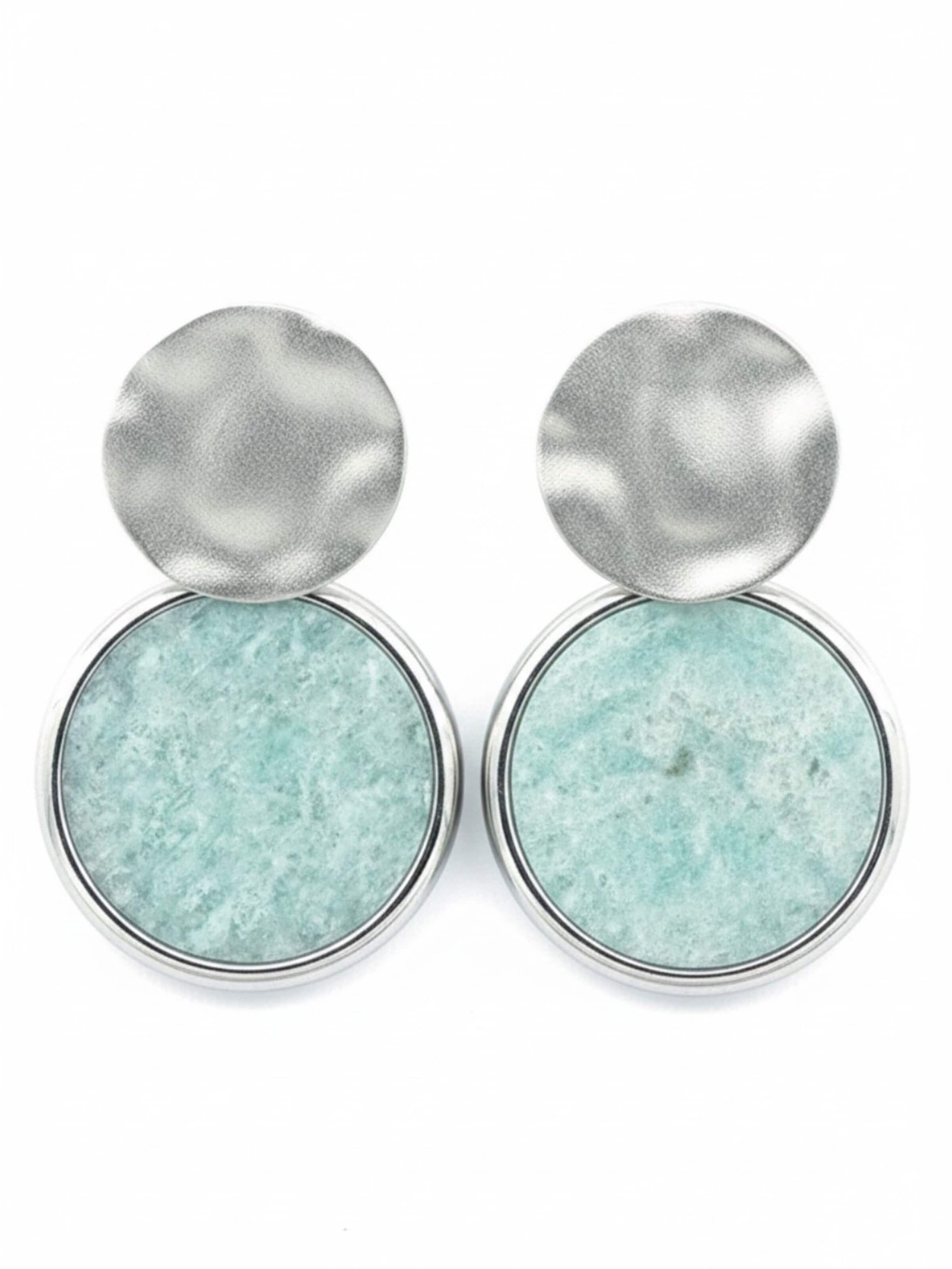 Sergio Engel Earrings in Green: front