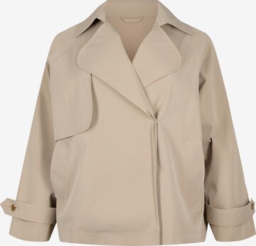 Zizzi Jacke 'LENNIE' in Beige: predná strana