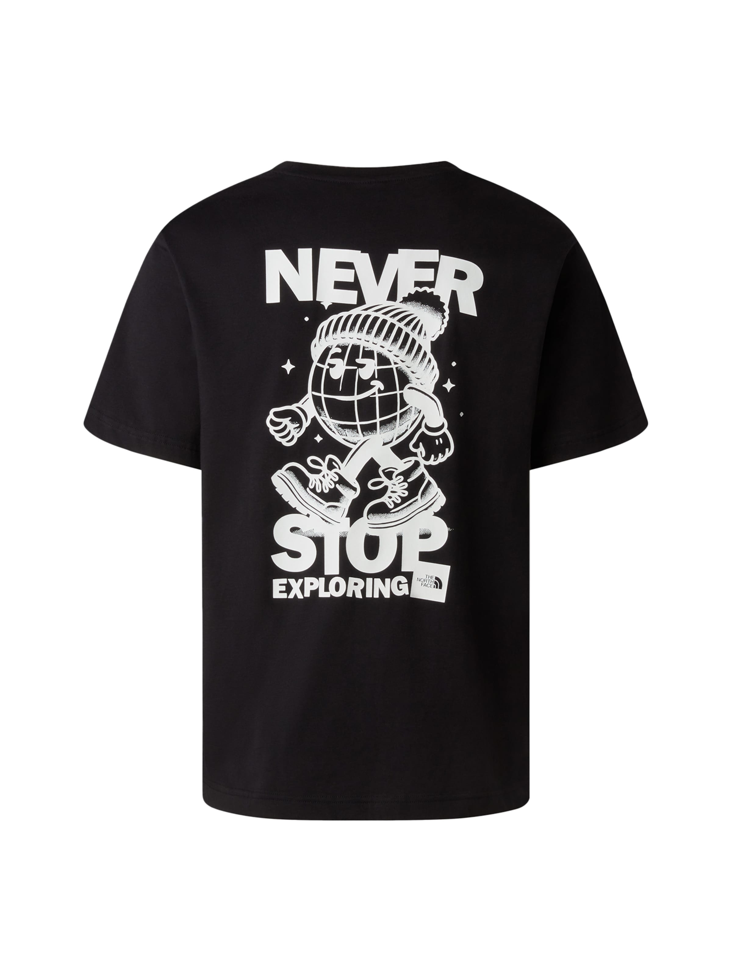 Maglietta 'NSE Globe' di THE NORTH FACE in nero