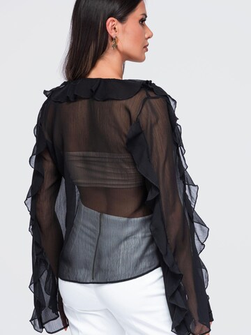 Ombre Bluse‌‌‌‌‌‌‌‌ in Schwarz