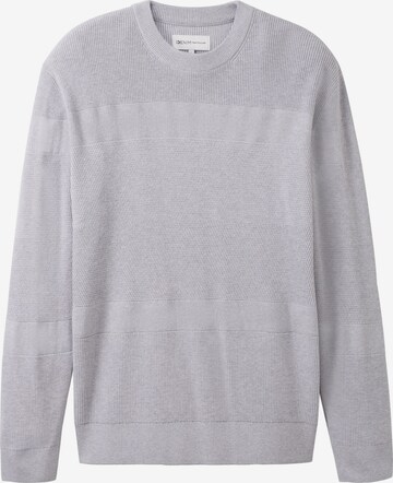 Pull-over TOM TAILOR DENIM en gris : devant