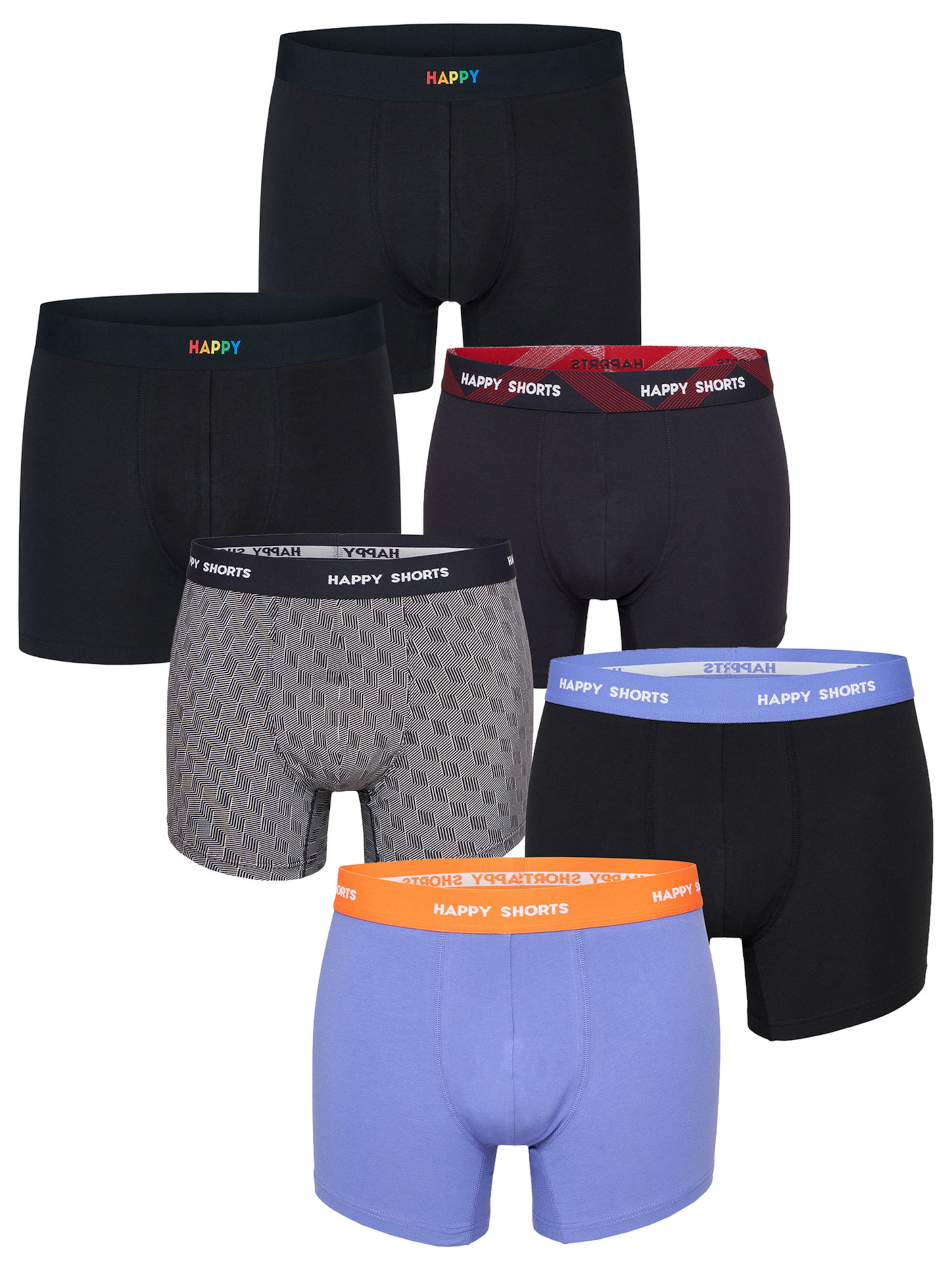 Happy Shorts Retro Pants ' Dark Jersey Sets ' in Mischfarben: Vorderseite