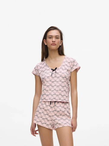 Karl Lagerfeld Pyžamo – pink: přední strana
