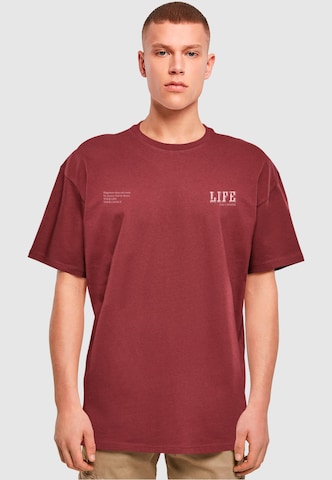 Merchcode Shirt 'Life' in Red: front
