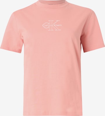 Tricou 'CLASSIC SEASONAL' de la Calvin Klein Jeans pe roșu: față