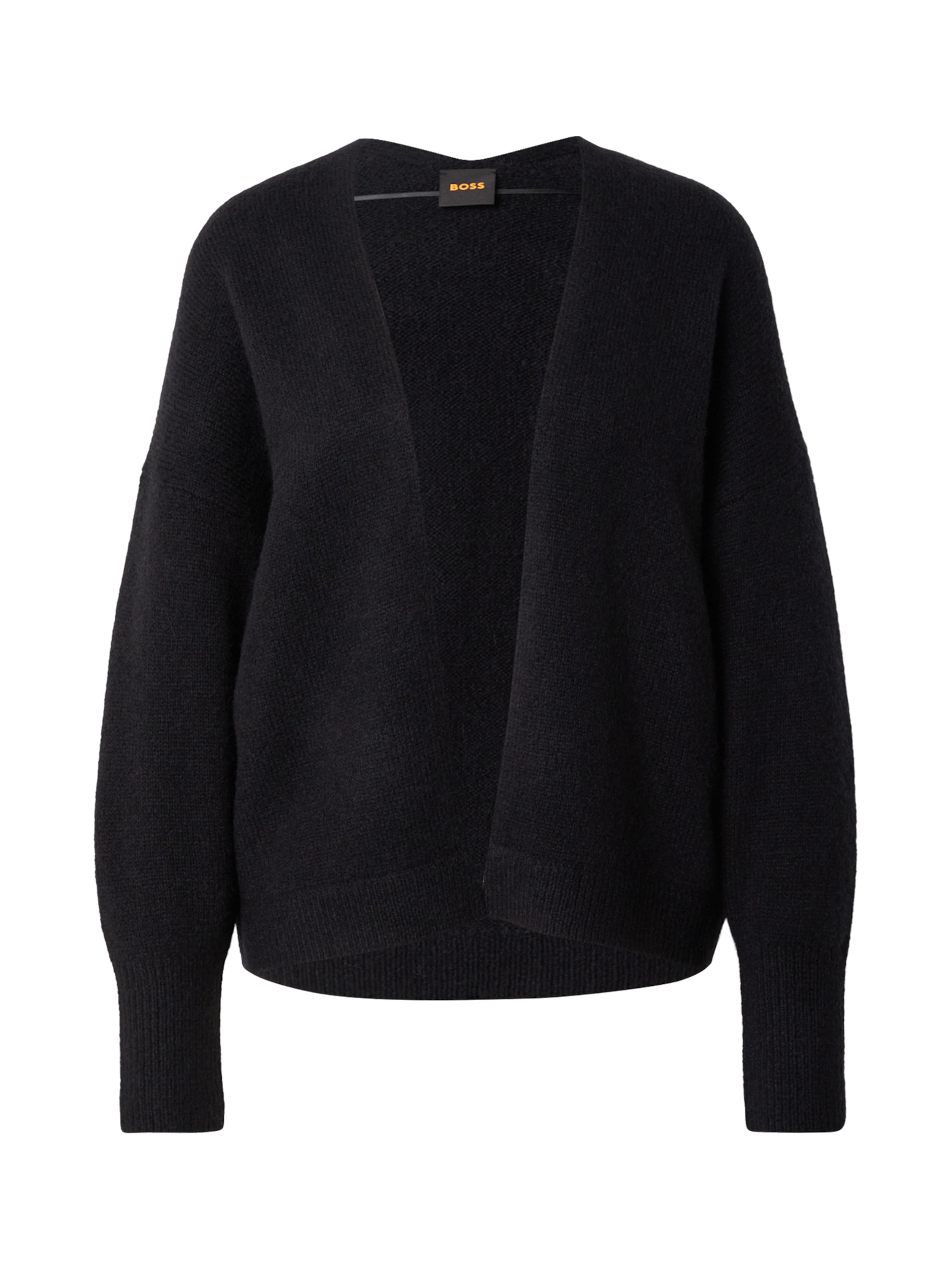 BOSS Вязаная кофта &#x27;Falescanas&#x27; в Черный: спереди