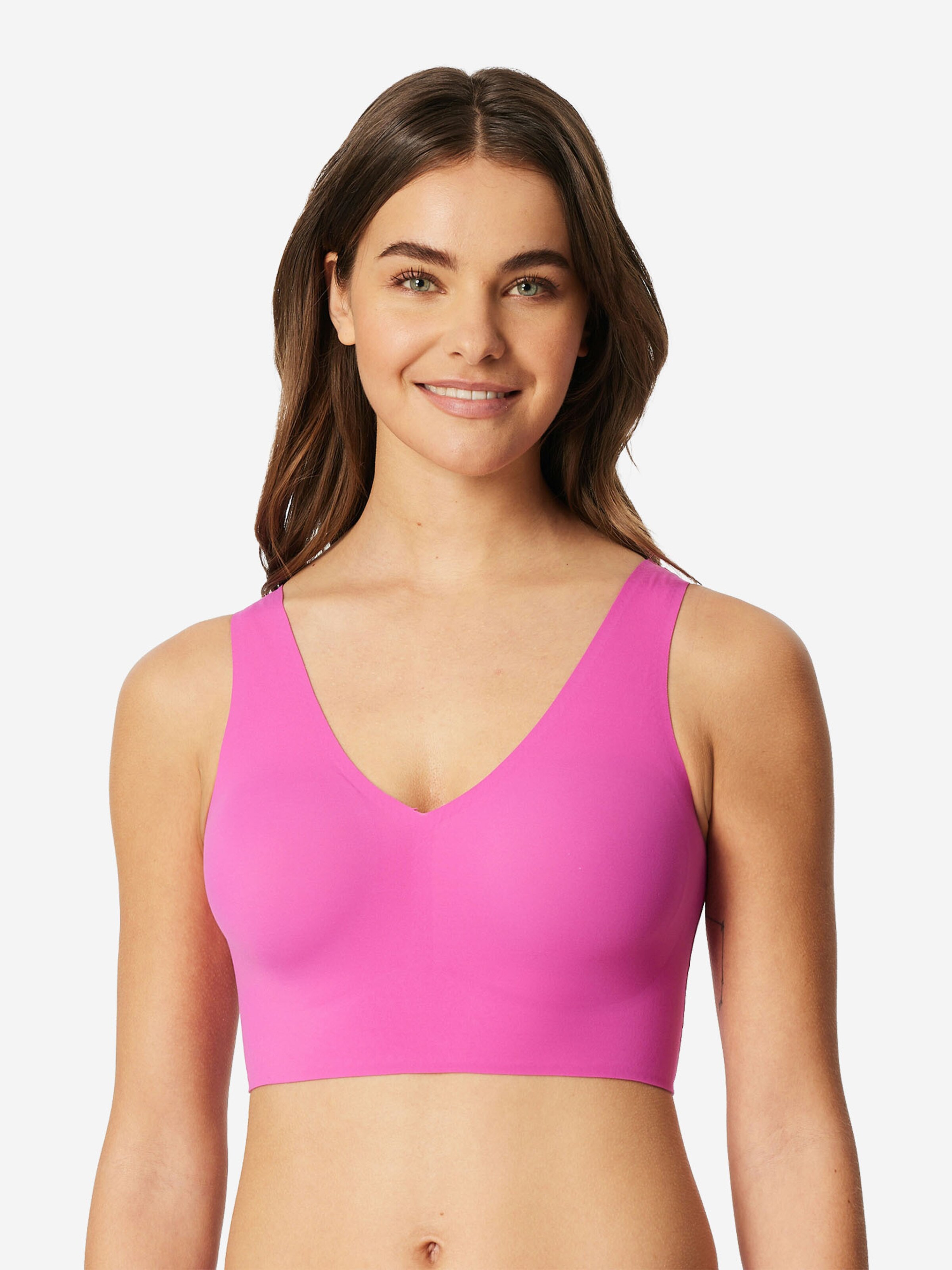 SCHIESSER - Bustier Sujetador ' Invisible Soft Padded ' en rosa: frente