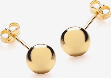 Lucardi Earrings 'Klassisch' in Gold: front