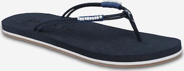 Soccx T-Bar Sandals in Blue: front