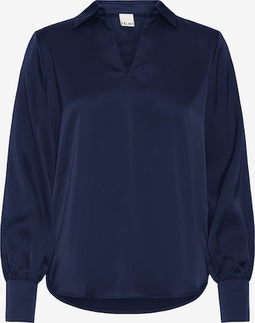 ICHI Bluse in Blau: Vorderseite