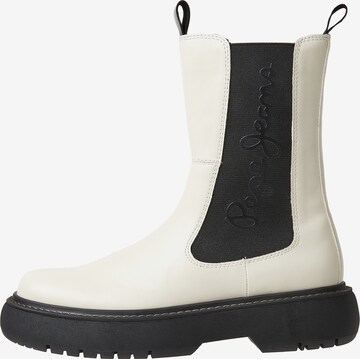 Pepe Jeans Chelsea Boots ' YOKO ' in White: front
