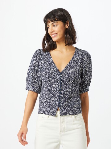 Dorothy Perkins Shirt 'Ditsy' in Blauw: voorkant