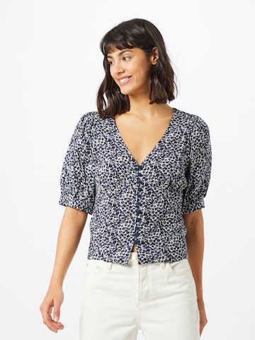 Dorothy Perkins Shirt 'Ditsy' in Blue: front