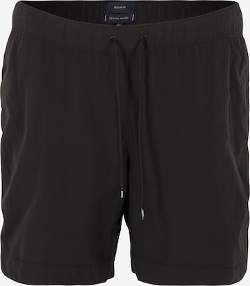 Shorts de bain Tommy Hilfiger Swimwear Plus en noir : devant