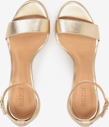 Kazar Sandals in Gold