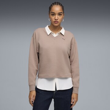 PUMA Sweatshirt 'Essentials' in Beige: front