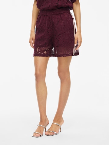 Regular Pantalon 'VIOline' VILA en rouge : devant